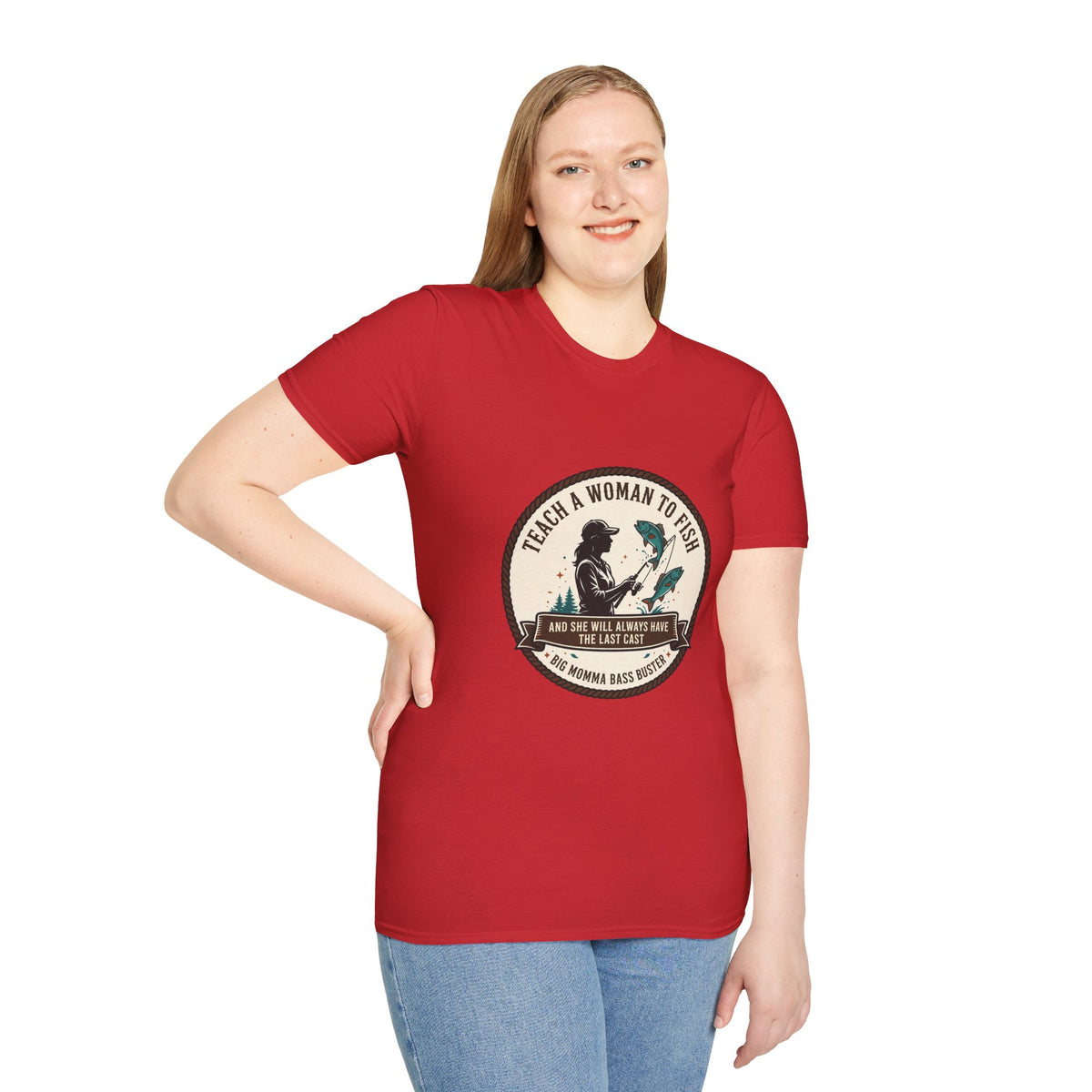 Teach a Girl to Fish Softstyle T-Shirt