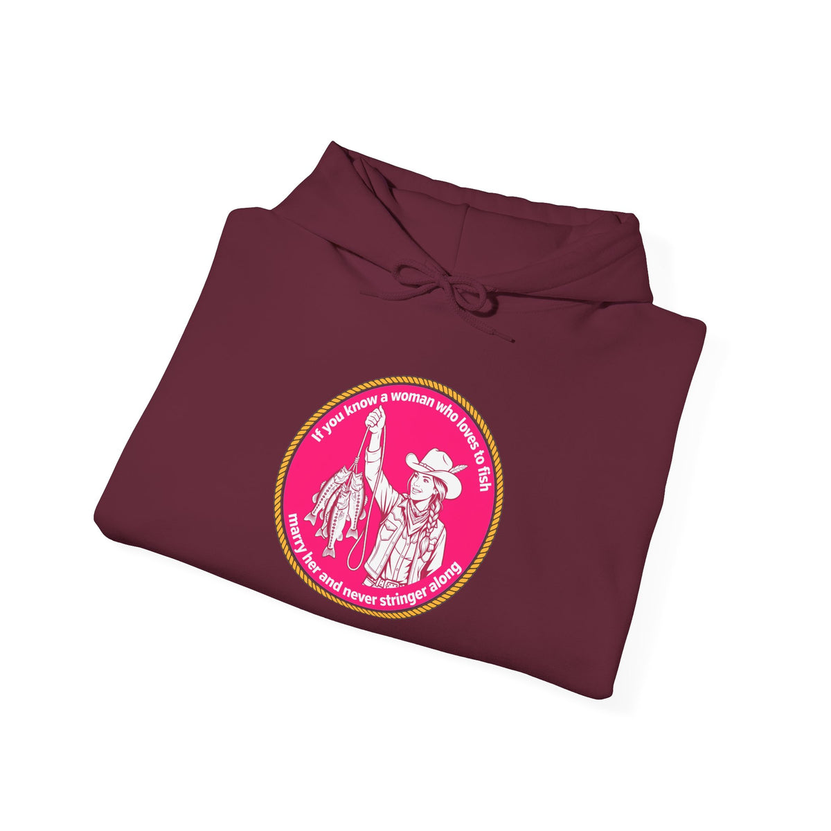 Never Stringer Along Unisex Heavy Blend™ Hooded Sweatshirt