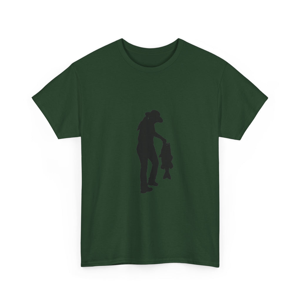 Woman Fishing Heavy Cotton Tee