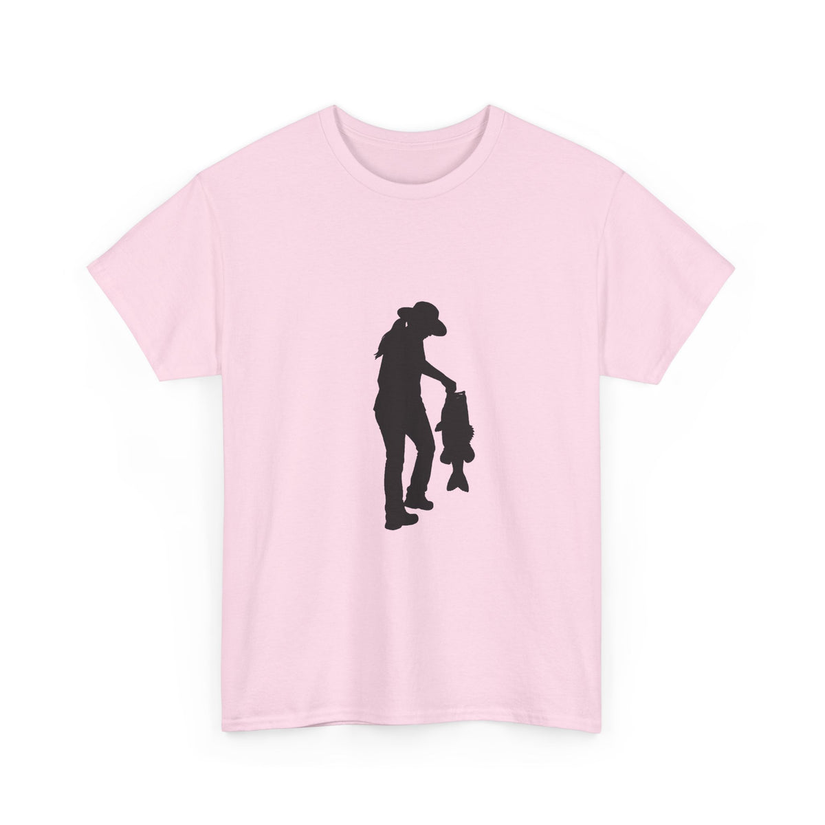 Woman Fishing Heavy Cotton Tee