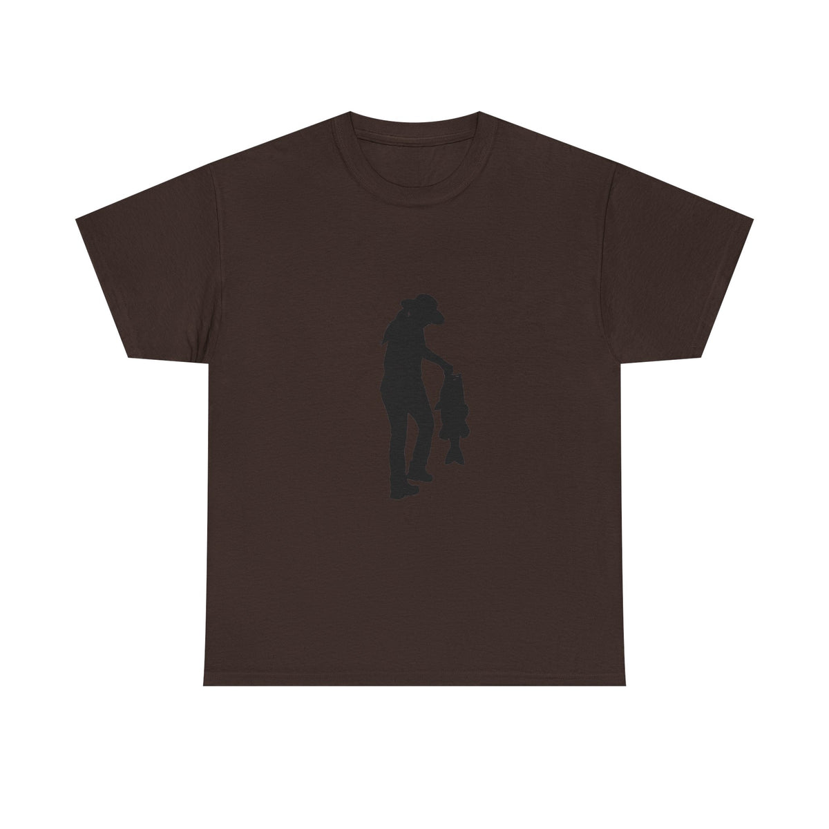Woman Fishing Heavy Cotton Tee