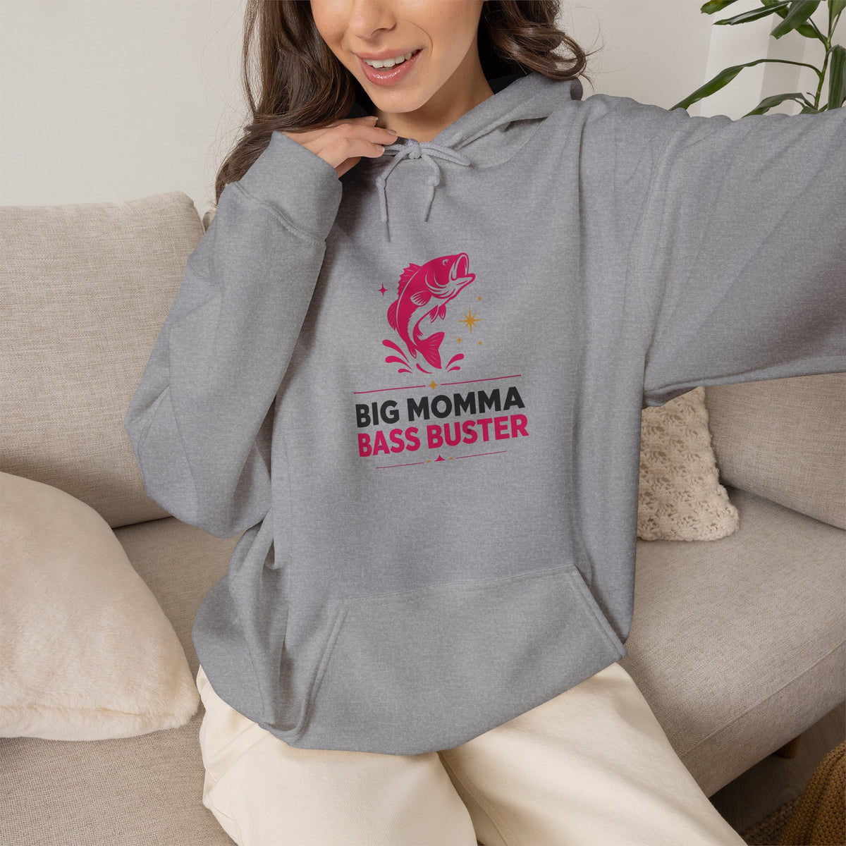 Big Momma Bass Buster Hoodie – Fishing Crew Pullover