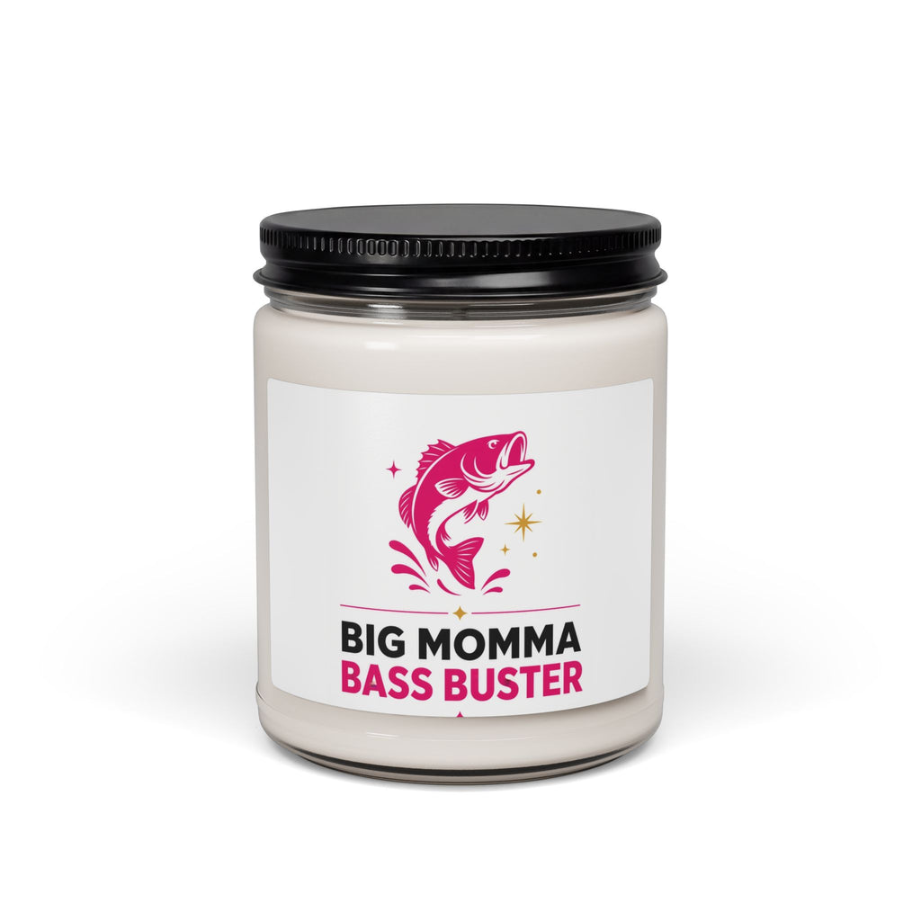 Scented Soy Candle — “Big Momma Bass Buster” Fishing Novelty Candle