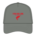 Fish Like a Girl Retro Cotton Blend Snapback Cap