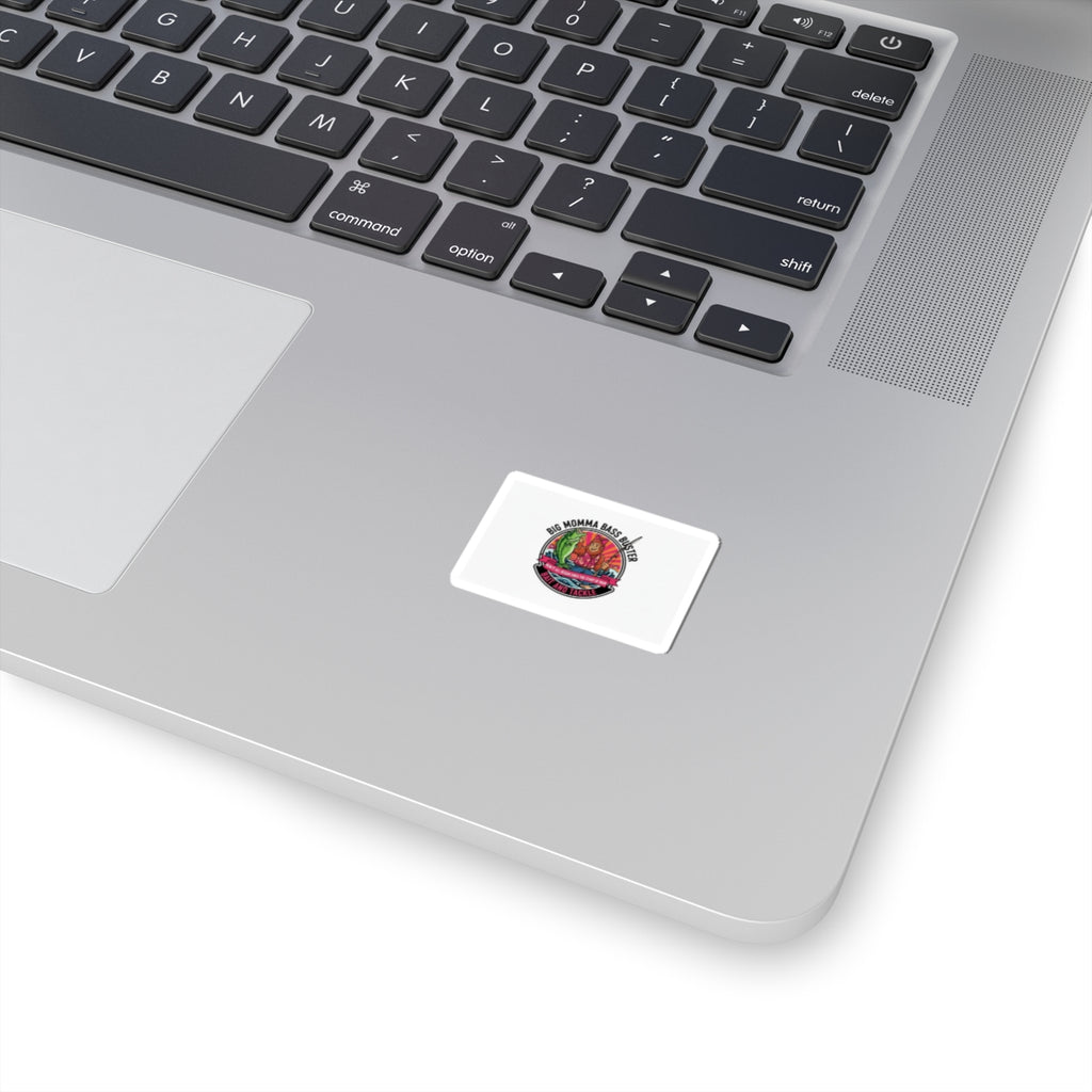 Kiss-Cut Sticker — "Big Momma Bass Blaster" Fishing Decal