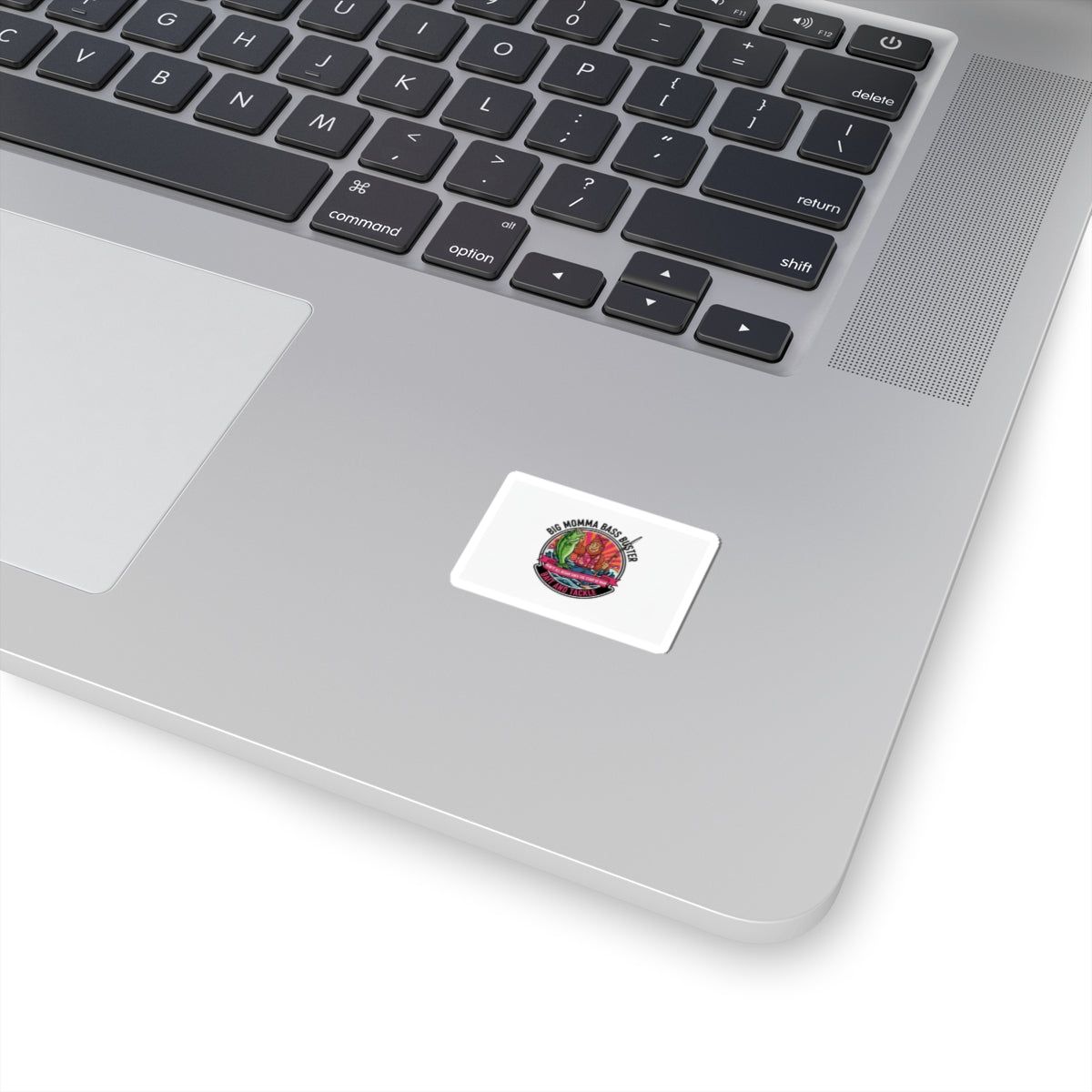Kiss-Cut Sticker — "Big Momma Bass Blaster" Fishing Decal
