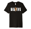 Believe Simple Bigfoot Sasquatch T-Shirt - Casual Everyday Wear Unisex
