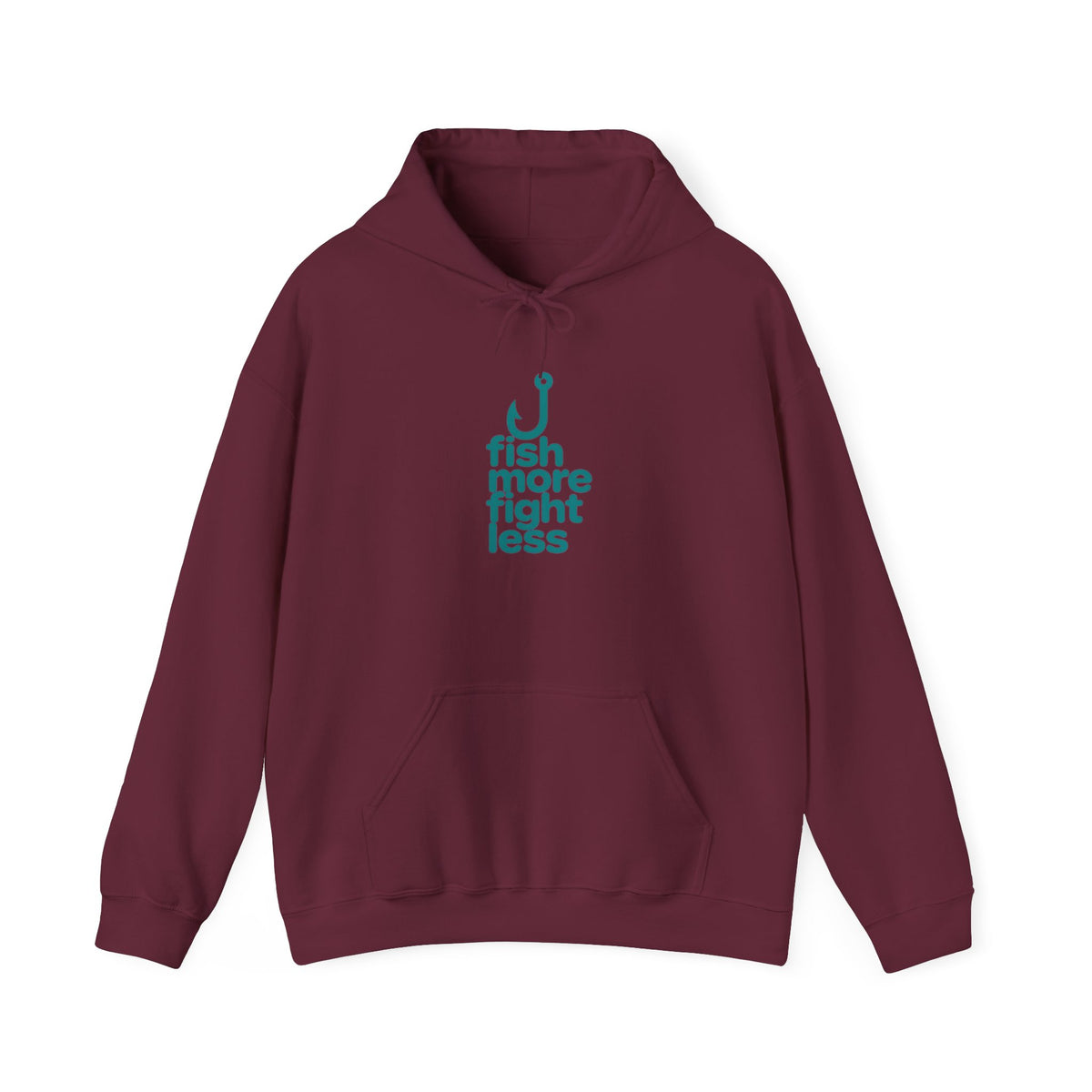 Fish More Fight Less Unisex Heavy Blend™ Hooded Sweatshirt