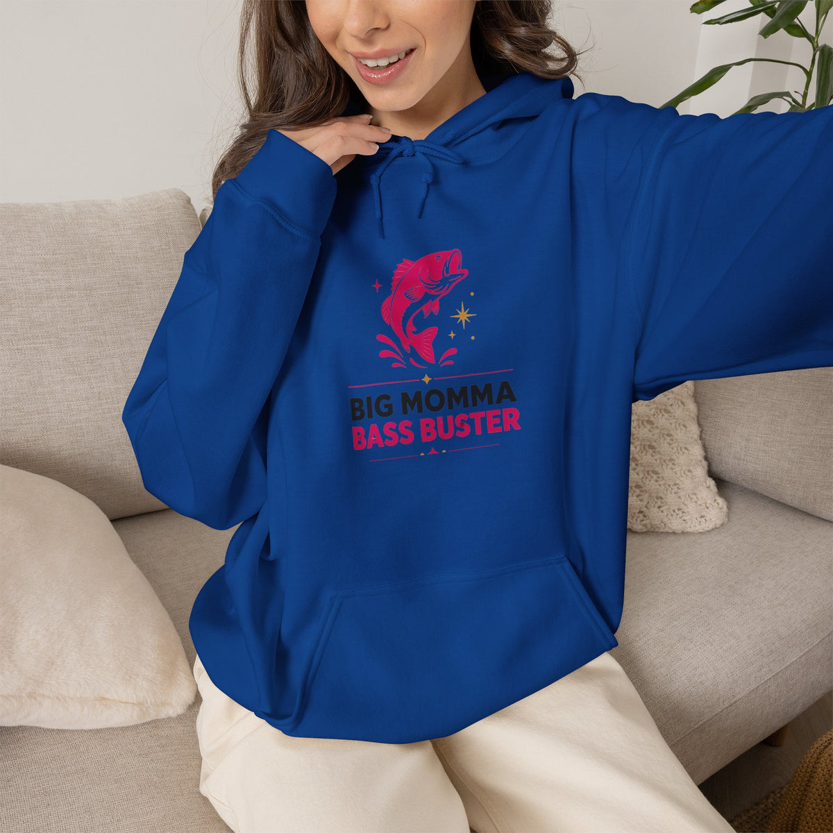 Big Momma Bass Buster Hoodie – Fishing Crew Pullover
