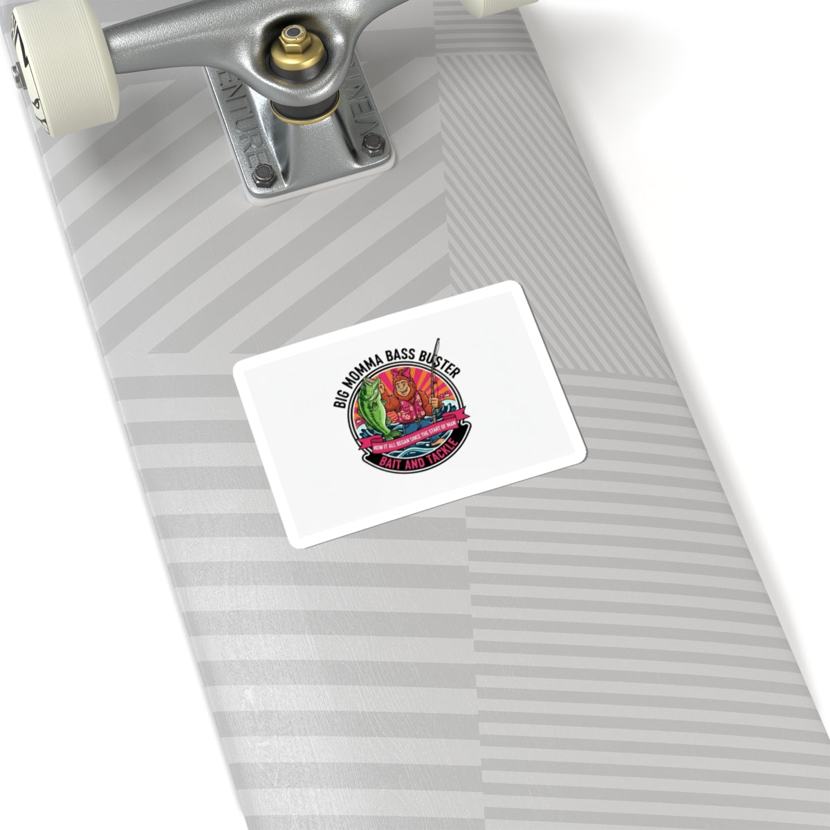 Kiss-Cut Sticker — "Big Momma Bass Blaster" Fishing Decal