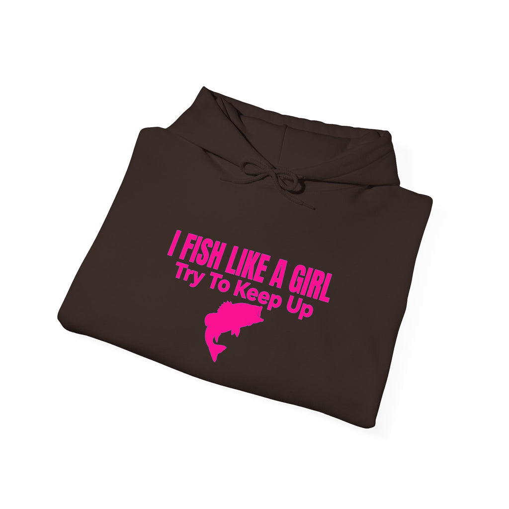 FishbLike a girlnUnisex Heavy Blend™ Hooded Sweatshirt