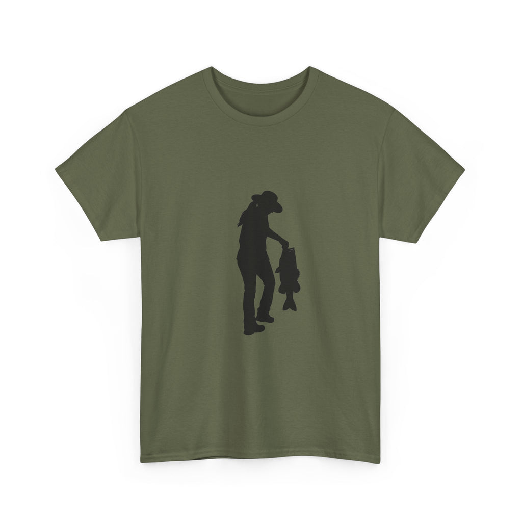 Woman Fishing Heavy Cotton Tee