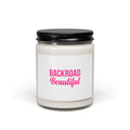 Backroad Beautiful Scented Soy Candle — 9oz Travel Vibe, Pink Typography