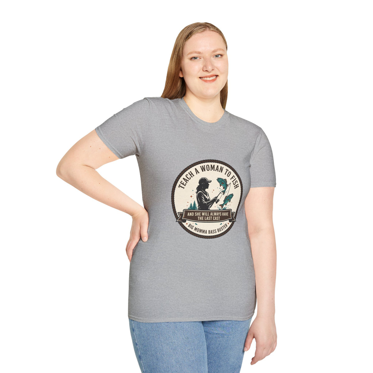 Teach a Girl to Fish Softstyle T-Shirt