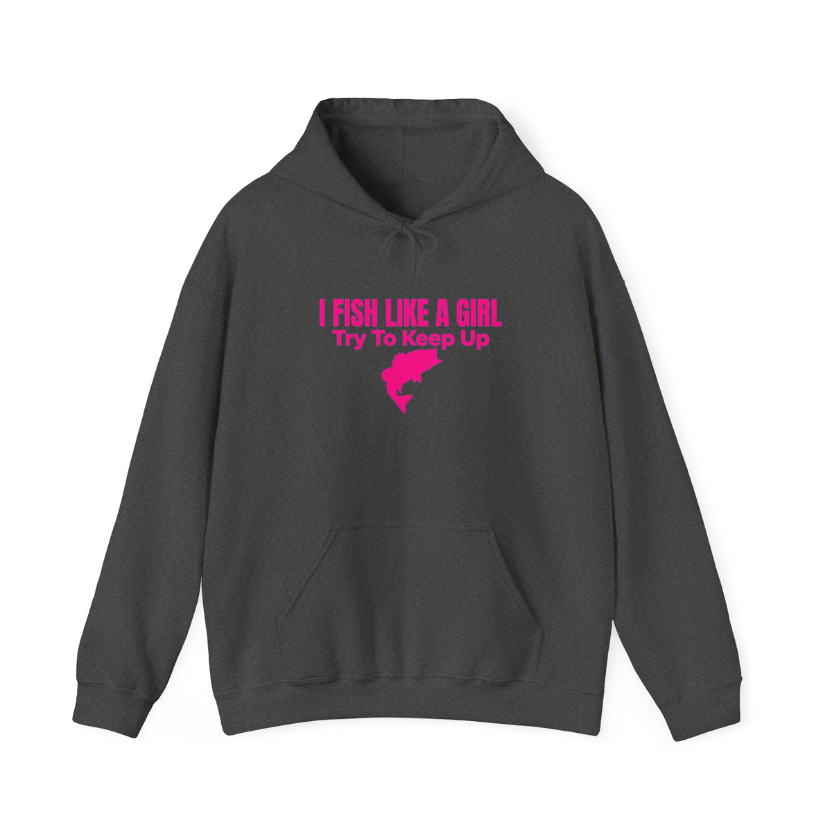 Fish Like a Girl Unisex Heavy Blend™ Hooded Sweatshirt