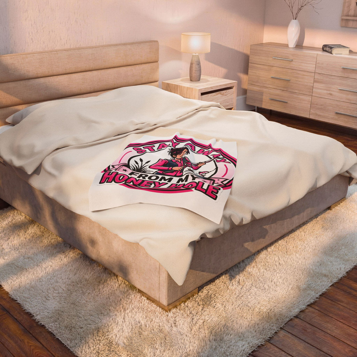 Honey Hole Velveteen Plush Blanket