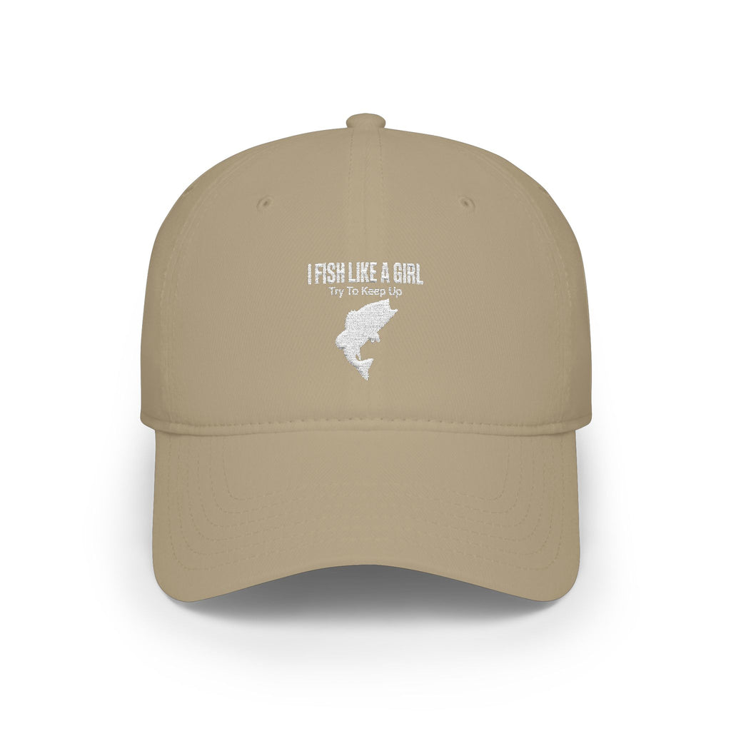 Fish Like a Girl Low Profile Baseball Cap