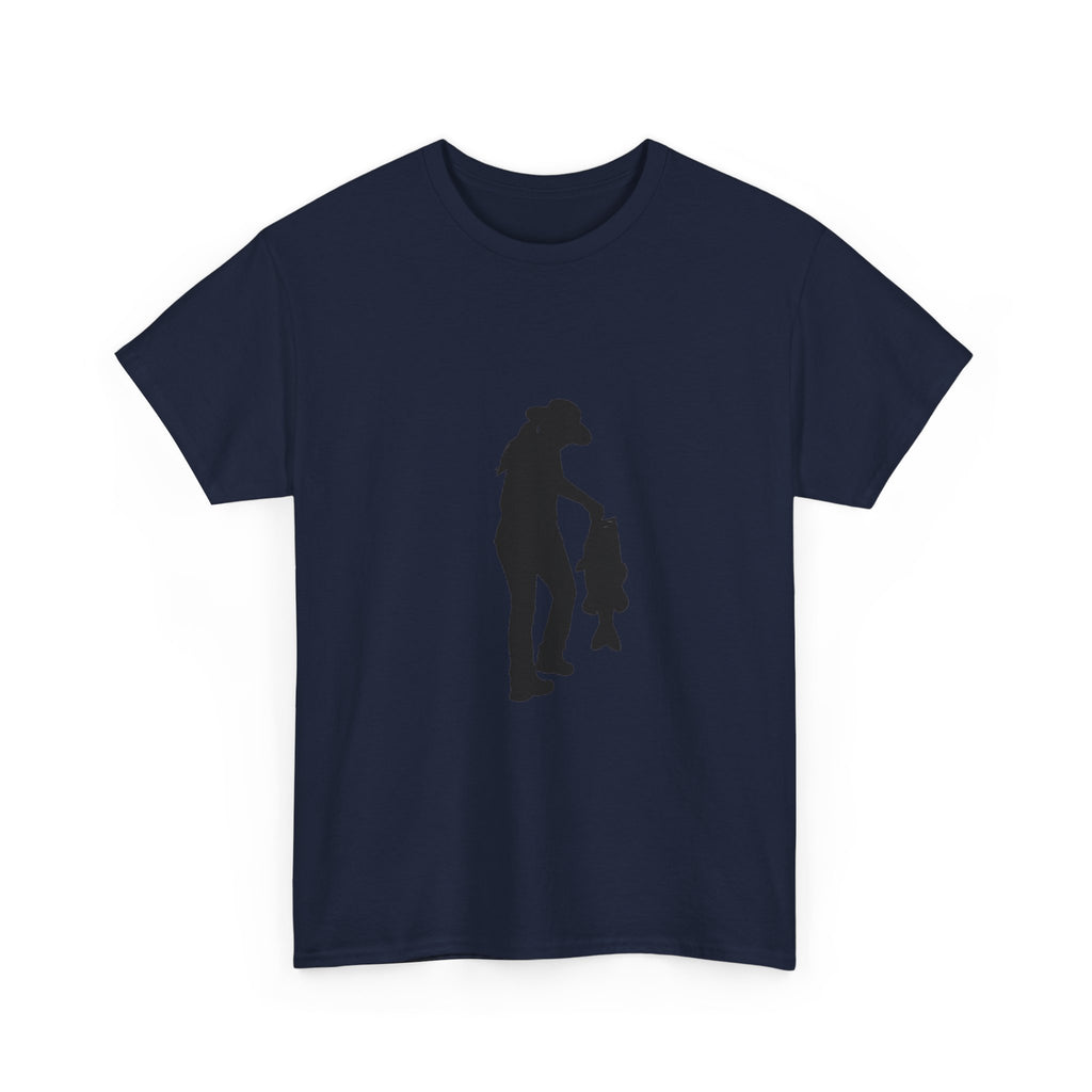 Woman Fishing Heavy Cotton Tee