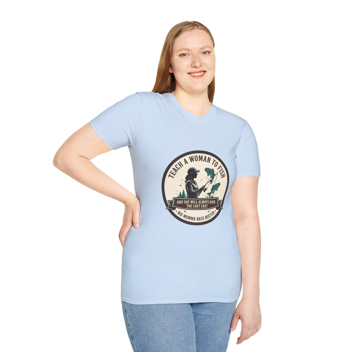 Teach a Girl to Fish Softstyle T-Shirt