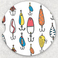 Car Coaster Set - Fishing Lures