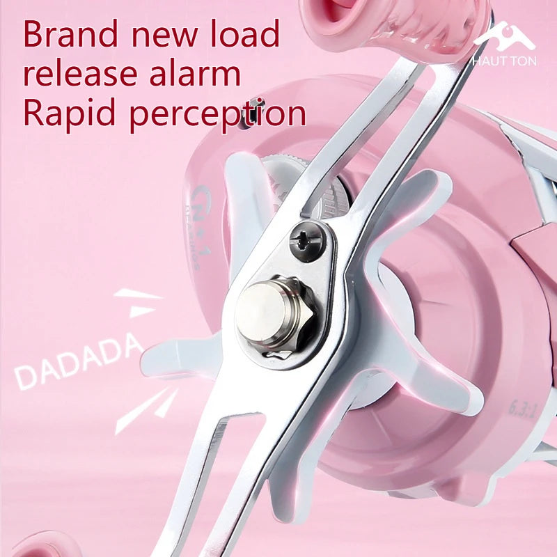 Macaron Pink Water Drop Wheel, Far Throw Fishing Wheel Temu with
