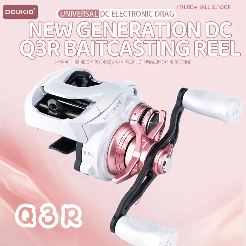 DEUKIO Baitcasting Reel DC Electronic Brake 8.5:1,7-Series Aluminum