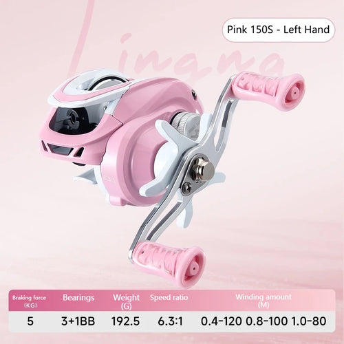 Macaron Pink Water Drop Wheel, Far Throw Fishing Wheel Temu with