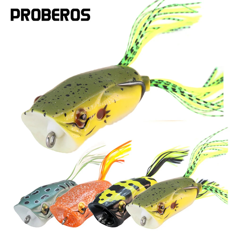 Big Mouth Topwater Frog Lures Durable Lifelike Silicone Bass Bait