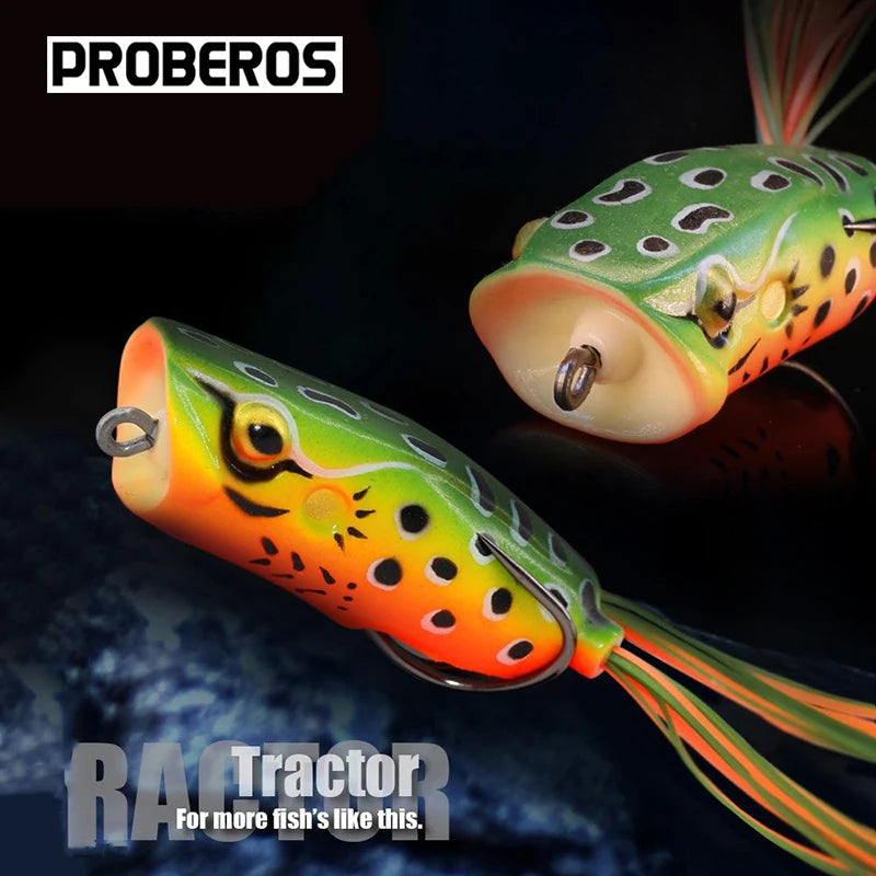 Big Mouth Topwater Frog Lures Durable Lifelike Silicone Bass Bait