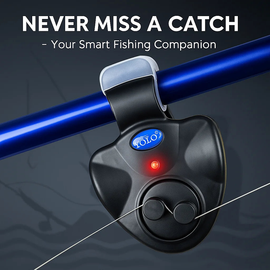Electronic Fishing Bite Alarm with Loud Siren Camping Equipment Rod