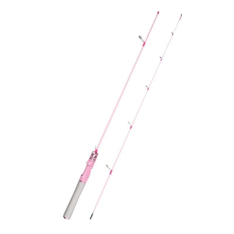 Pink Macaron UL Action Carbon Fishing Rod Women Ultra Light Lure Rod