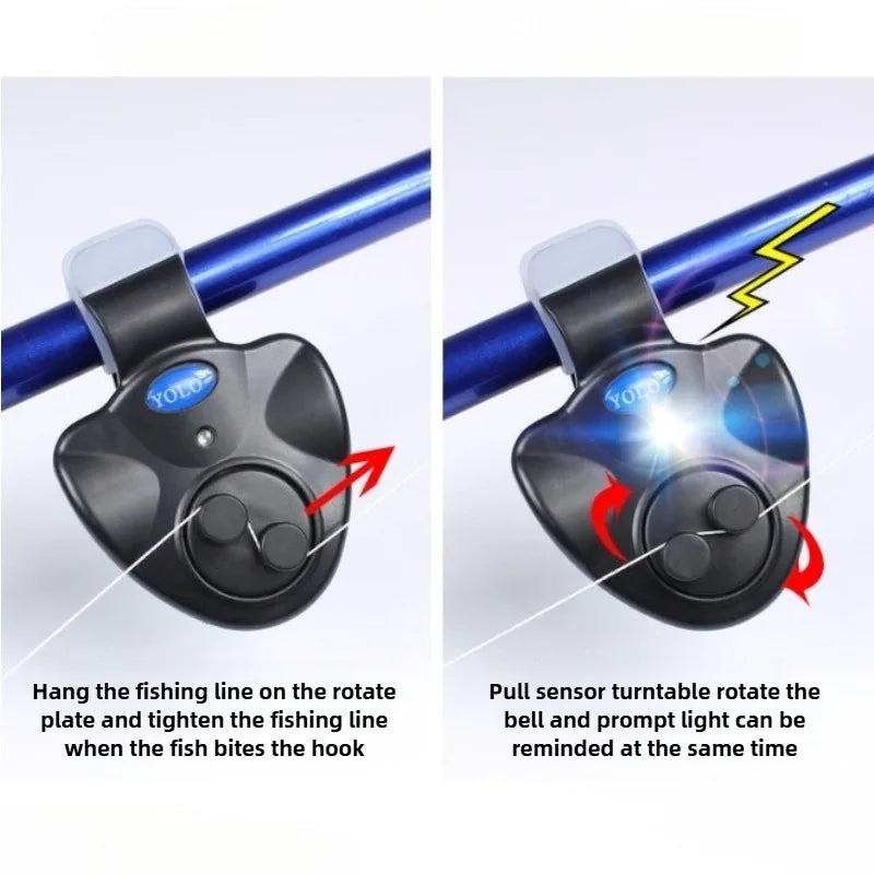Electronic Fishing Bite Alarm with Loud Siren Camping Equipment Rod