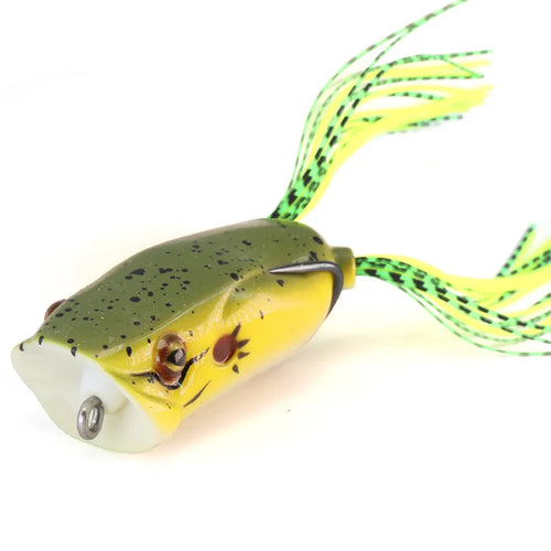 Big Mouth Topwater Frog Lures Durable Lifelike Silicone Bass Bait