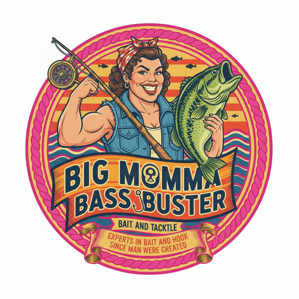 Big Momma Bass Buster Pink Logo