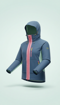 Merino wool travel scarf with pockets