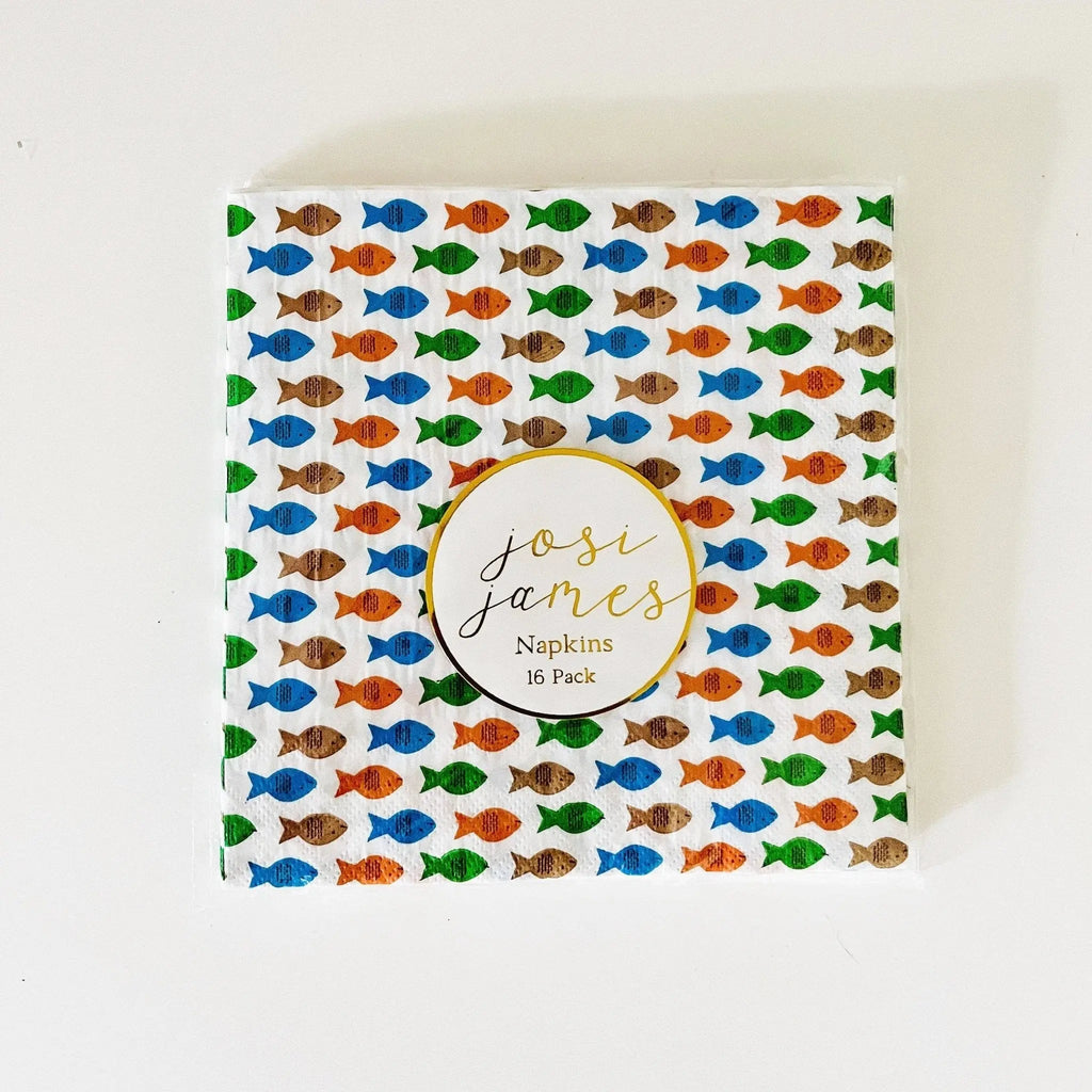 Fishing Large Disposable Paper Napkins (16pcs)