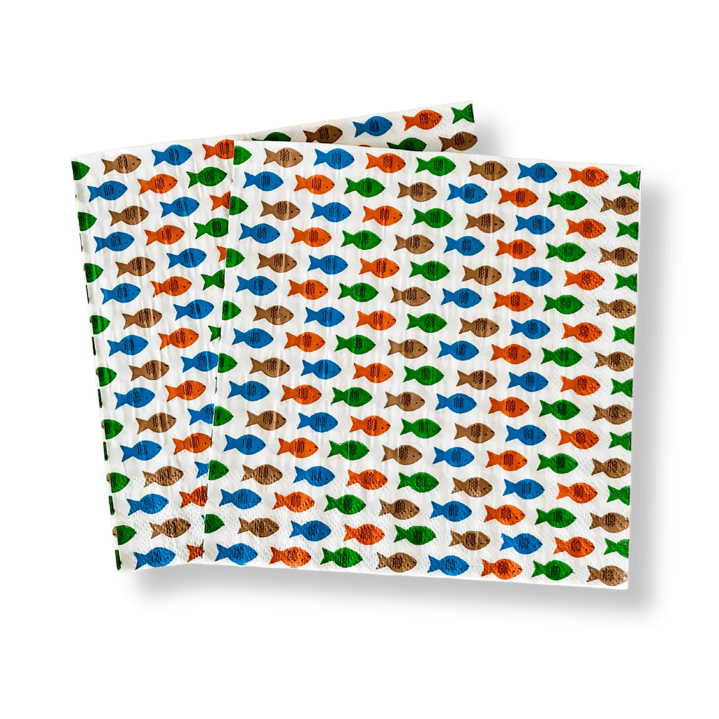 Fishing Large Disposable Paper Napkins (16pcs)